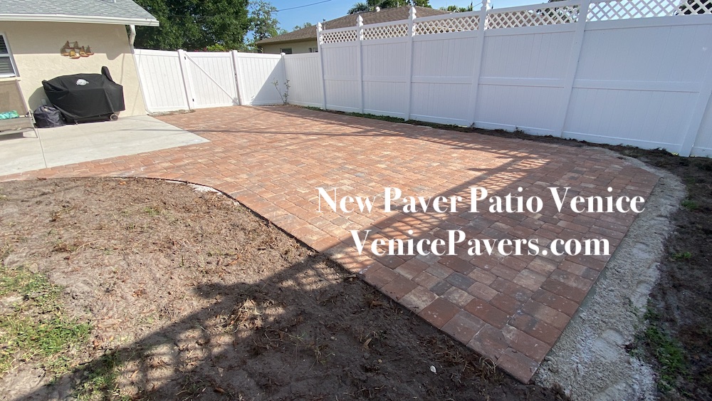 New Paver Patio Venice Earthtones