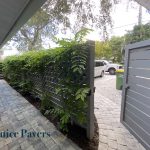 Paver and Fence