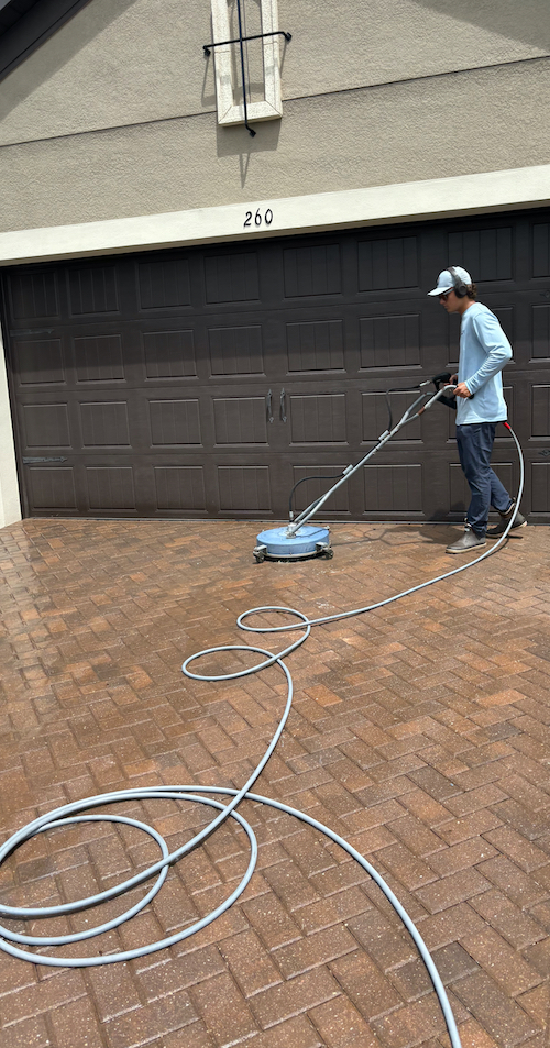 Venice Paver Sealing Orbital Cleaning