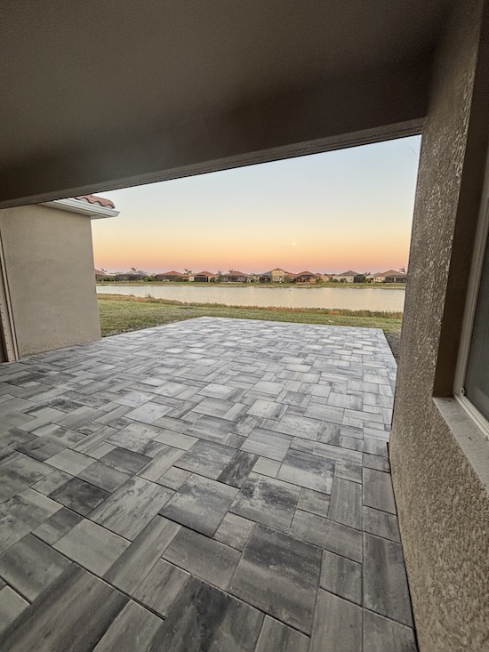 Custom Paver Patio Lanai Extension