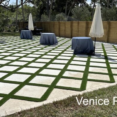 Why Venice Homeowners Are Combining Pavers and Artificial Turf