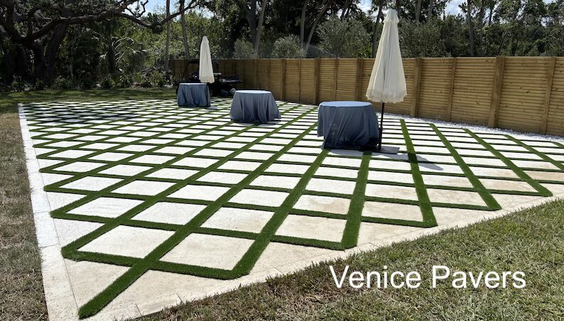Why Venice Homeowners Are Combining Pavers and Artificial Turf