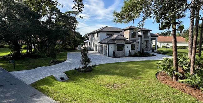 Custom Paver Driveway Circular Osprey Venice Sarasota