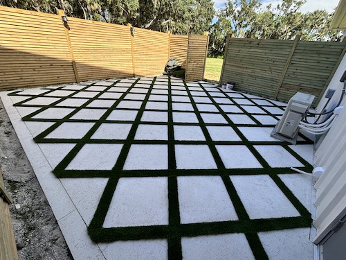 Artificial Turf Paver Inlay