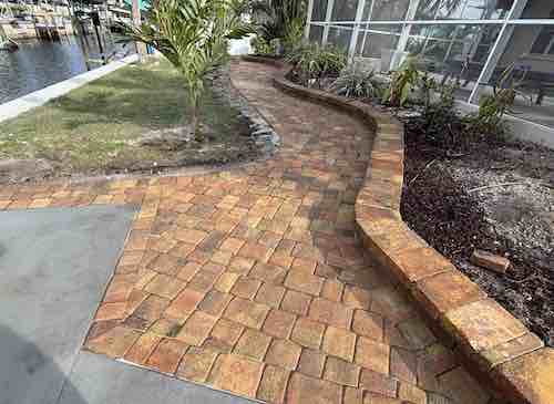 Decorative Retaining Wall and Pavers