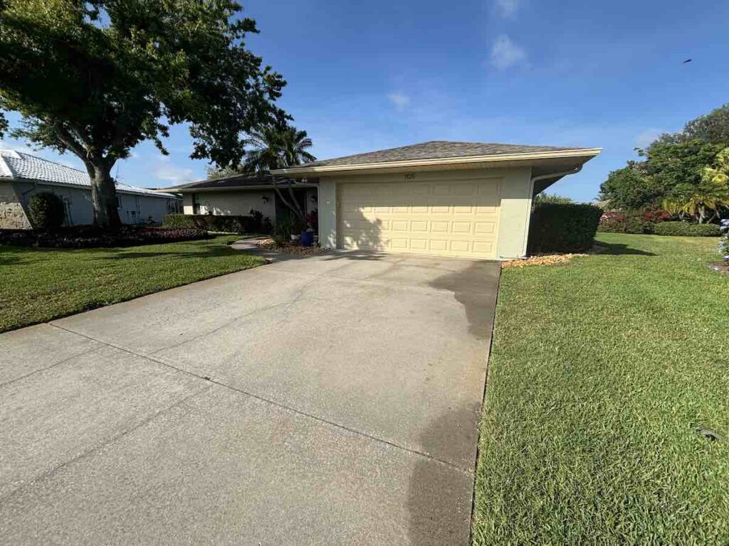Concrete Driveway Before New Pavers - Venice Pavers