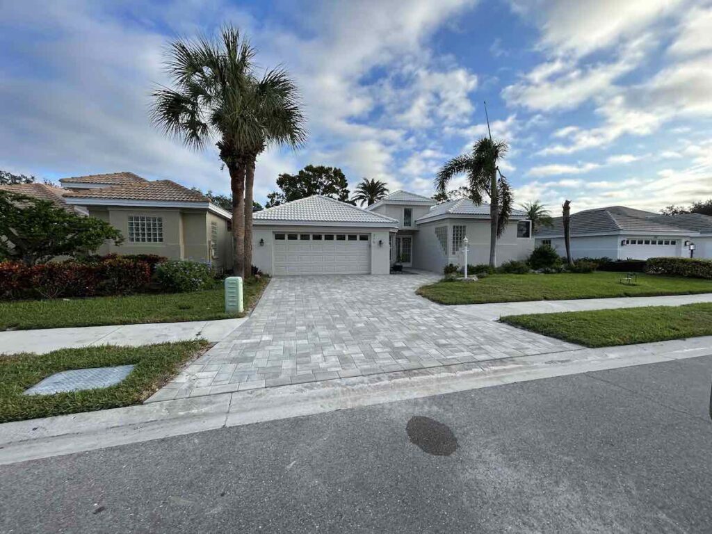 New Paver Driveway Installation - Venice Pavers