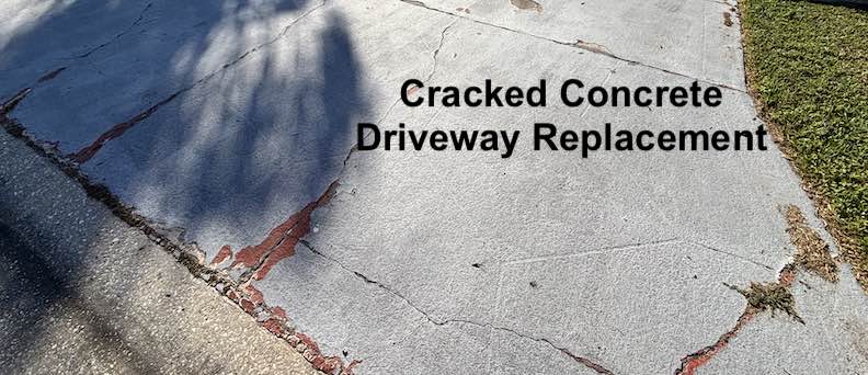Replace Cracked Concrete Driveway With Pavers 1 replace cracked concrete driveway with pavers