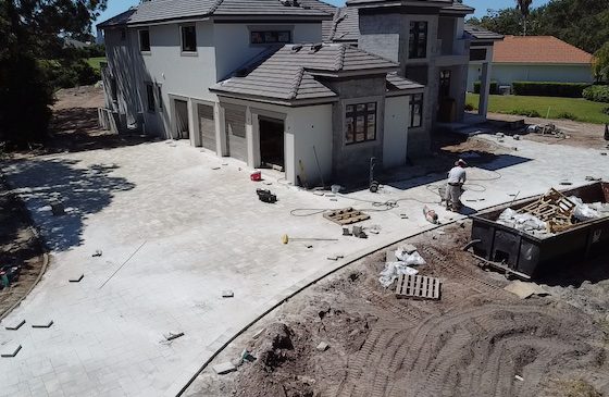 venice hardscape landscape installation