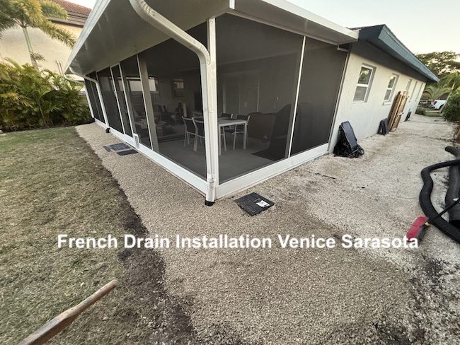 French Drains 3 French Drain Installation Venice Sarasota Completed