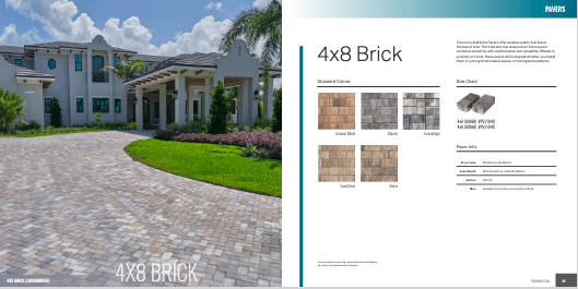 Tremron 4x8 Brick Pavers Venice